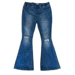 VIPONES Flare Bell Bottom Stretch High Waisted Jeans Women's Size 14 30" Inseam